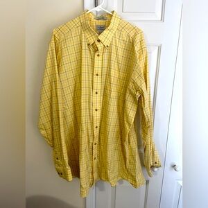 L.L. Bean Men's Yellow Plaid Shirt